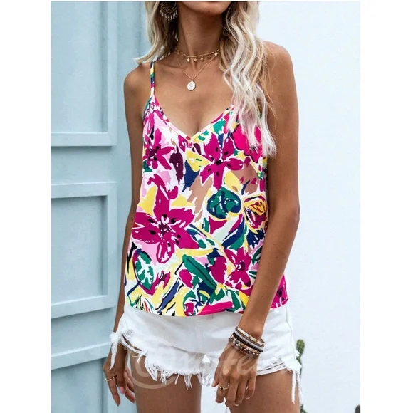 Floral Print Cami Top - Picture 5 of 6